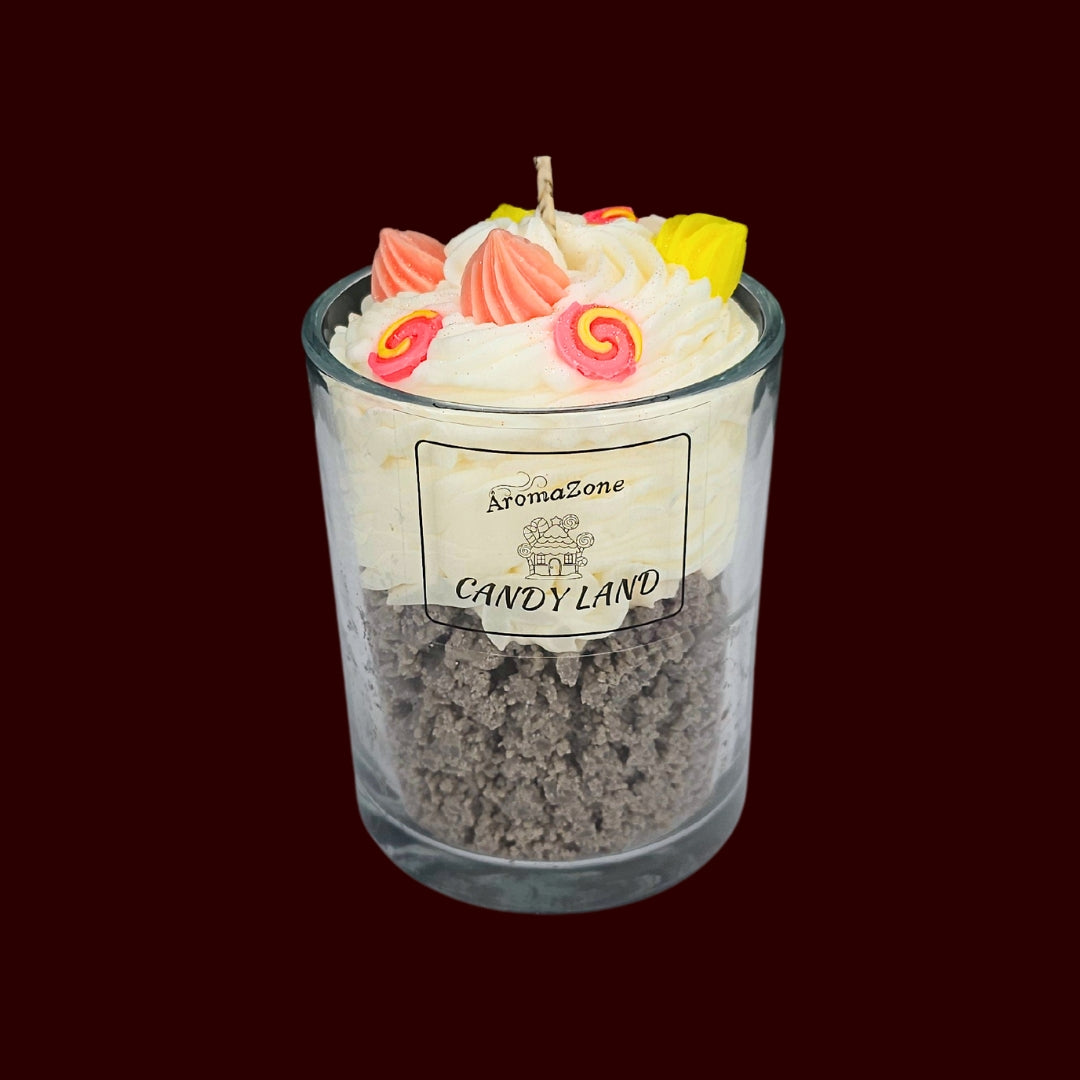 🍭CANDY LAND🍬 Lumânare parfumată decorativă, ceară naturală handmade