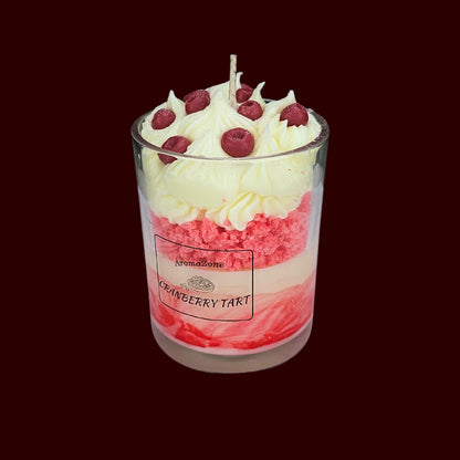 🍅CRANBERRY TART🍰 Lumânare parfumată decorativă, ceară naturală handmade