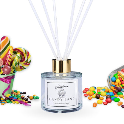 🍭CANDY LAND🍬 Odorizant de cameră natural cu bețișoare, bază ECO-FRIENDLY, handmade - Bomboane, Cireșe, Prune