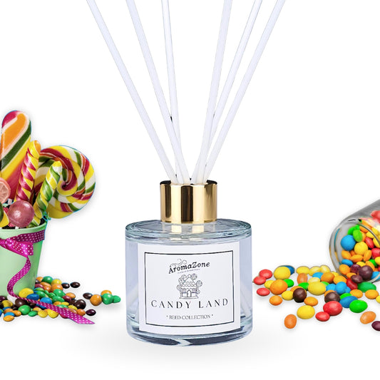 🍭CANDY LAND🍬 Odorizant de cameră natural cu bețișoare, bază ECO-FRIENDLY, handmade - Bomboane, Cireșe, Prune