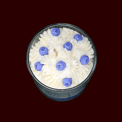 🫐BLUEBERRY VANILLA🍦 Lumânare parfumată decorativă, ceară naturală handmade