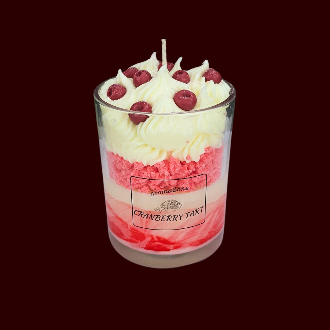 🍅CRANBERRY TART🍰 Lumânare parfumată decorativă, ceară naturală handmade