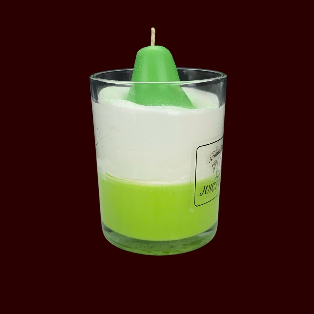 🍐JUICY PEAR🌼 Lumânare parfumată decorativă, ceară naturală handmade
