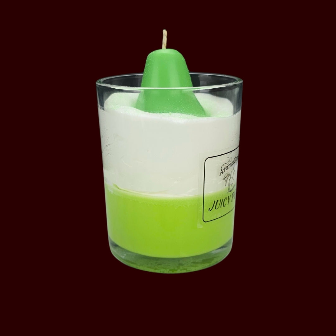 🍐JUICY PEAR🌼 Lumânare parfumată decorativă, ceară naturală handmade
