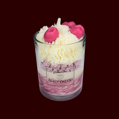 🍒BLACK CHERRY❤️ Lumânare parfumată decorativă, ceară naturală handmade