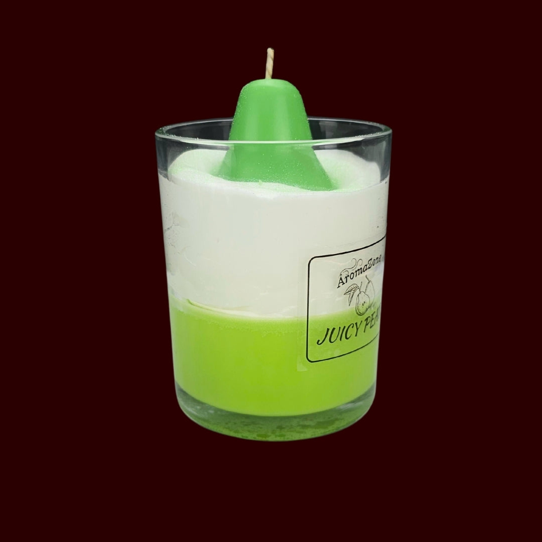 🍐JUICY PEAR🌼 Lumânare parfumată decorativă, ceară naturală handmade