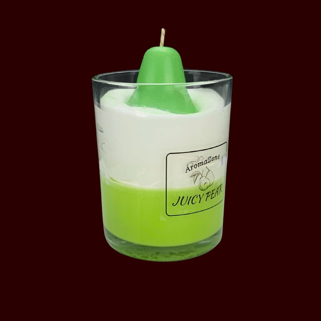 🍐JUICY PEAR🌼 Lumânare parfumată decorativă, ceară naturală handmade
