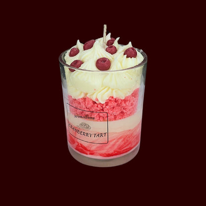 🍅CRANBERRY TART🍰 Lumânare parfumată decorativă, ceară naturală handmade