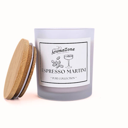 ☕ESPRESSO MARTINI🍸 Lumânare parfumată decorativă, ceară naturală handmade - Cafea, Vanilie, Rom