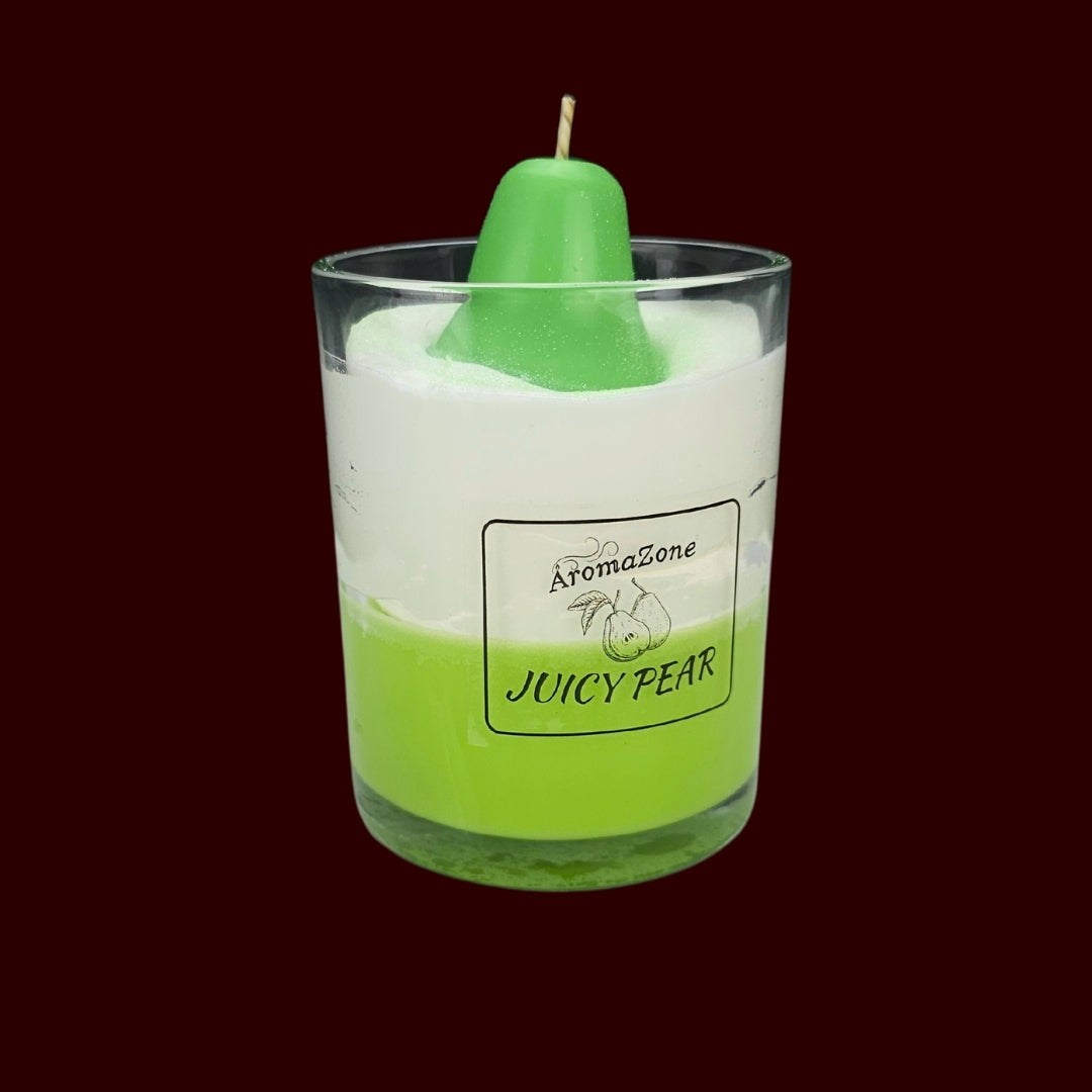 🍐JUICY PEAR🌼 Lumânare parfumată decorativă, ceară naturală handmade