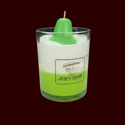 🍐JUICY PEAR🌼 Lumânare parfumată decorativă, ceară naturală handmade
