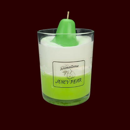 🍐JUICY PEAR🌼 Lumânare parfumată decorativă, ceară naturală handmade
