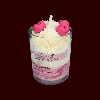 🍒BLACK CHERRY❤️ Lumânare parfumată decorativă, ceară naturală handmade