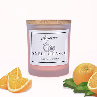 🍊SWEET ORANGE🍰 Lumânare parfumată decorativă, ceară naturală handmade - Portocale, Citrice