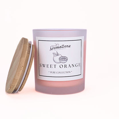 🍊SWEET ORANGE🍰 Lumânare parfumată decorativă, ceară naturală handmade - Portocale, Citrice