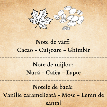 Set Cadou MAPLE&PECAN – Lumânare Parfumată Naturală și Odorizant cu Bețișoare Premium, Intensitate Puternică