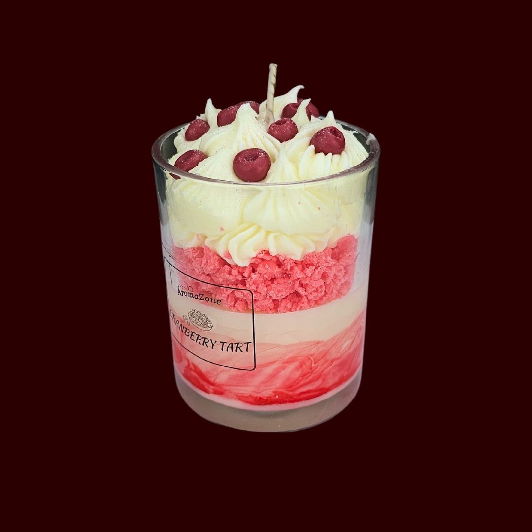 🍅CRANBERRY TART🍰 Lumânare parfumată decorativă, ceară naturală handmade