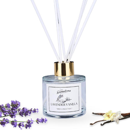 🪻LAVENDER VANILLA🍦 Odorizant de cameră natural cu bețișoare, bază ECO-FRIENDLY, handmade - Lavandă, Vanilie, Nucă de Cocos