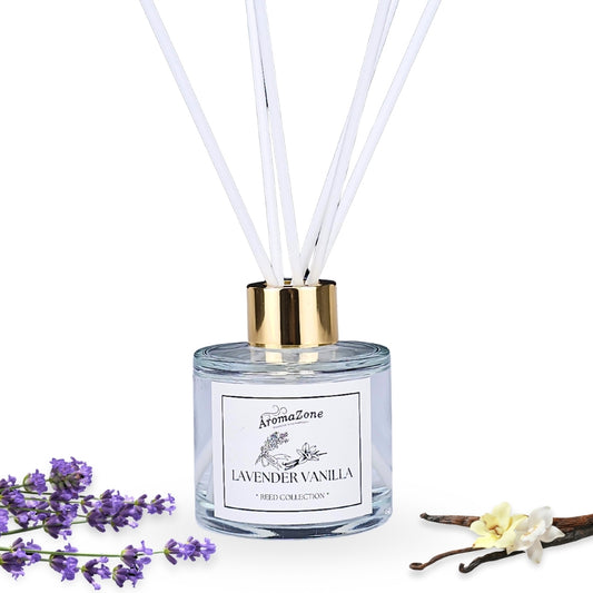 🪻LAVENDER VANILLA🍦 Odorizant de cameră natural cu bețișoare, bază ECO-FRIENDLY, handmade - Lavandă, Vanilie, Nucă de Cocos