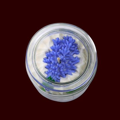 🪻LAVENDER VANILLA🍦 Lumânare parfumată decorativă, ceară naturală handmade