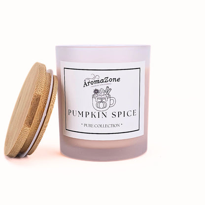 🥞PUMPKIN SPICE🥧 Lumânare parfumată decorativă, ceară naturală handmade - Caramel, Vanilie, Scorțișoară