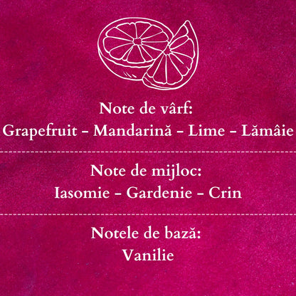 🍊PINK GRAPEFRUIT💖 Odorizant de cameră natural cu bețișoare, bază ECO-FRIENDLY, handmade - Grapefruit, Mandarină, Iasomie