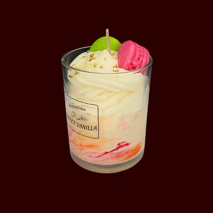 🍦SWEET VANILLA🍡 Lumânare parfumată decorativă, ceară naturală handmade