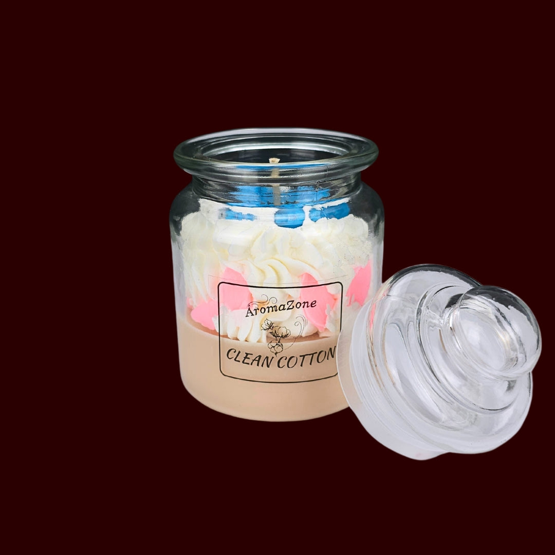 🫧CLEAN COTTON✨ Lumânare parfumată decorativă, ceară naturală handmade