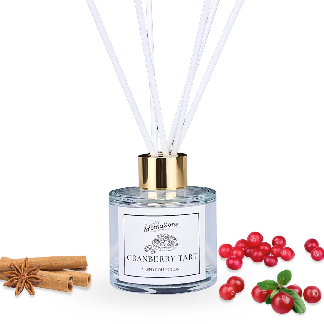 🍅CRANBERRY TART🍰 Odorizant de cameră natural cu bețișoare, bază ECO-FRIENDLY, handmade - Merișoare, Scorțișoară, Lemn de Santal