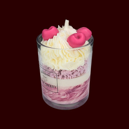 🍒BLACK CHERRY❤️ Lumânare parfumată decorativă, ceară naturală handmade